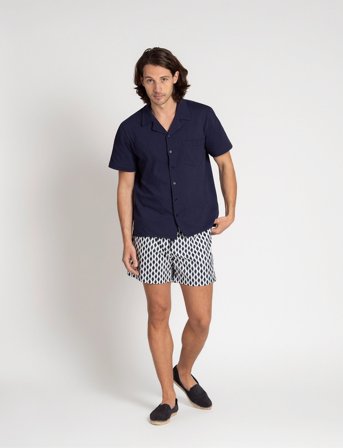 The Resort Co. Piqué Resort Shirt Navy - Navy - XXL