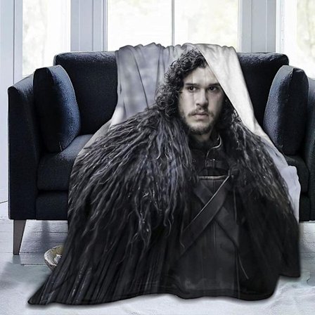 Kit Harington Jon Snow Pehmeä ja Mukava Lämpimät Fleece Peitot Rantapeitot Piknik-peitot -T465 -ES
