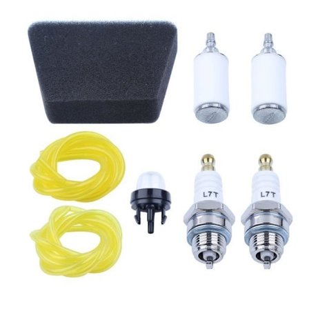 Luftfilter 2 Fots Bränsleledning Primerlampa Justeringskit Kompatibelt Med Poulan Craftsman 188-513 Motorsåg