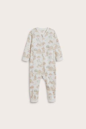 Kappahl | Kuviollinen vauvojen pyjama | Luonnonvalkoinen