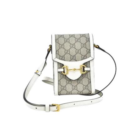 Gucci Vintage, Pre-owned Canvas crossbody-bags Wit, Dames, Maat:ONE Size