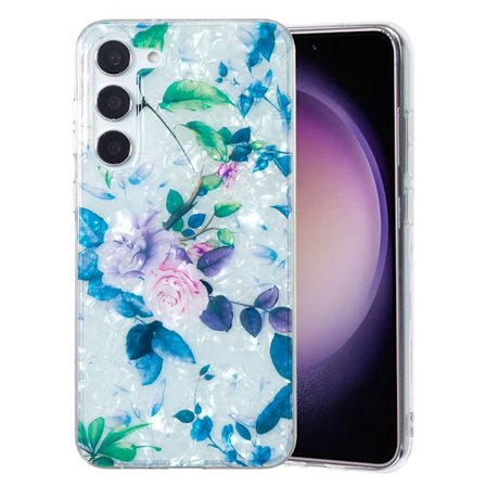 Marmormotiv Samsung Galaxy S23 Plus skal - Ros