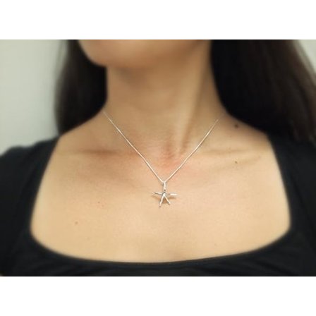 VACKERT SILVERSTJÄRNAN HALSBAND - 925 Sterling Silver Starfish