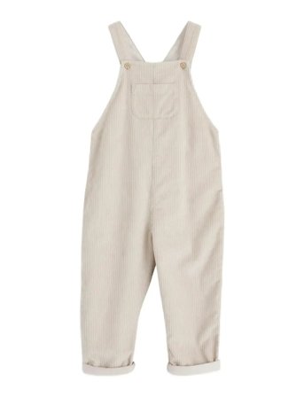 Lindex Dungarees In Corduroy - Beige - 74