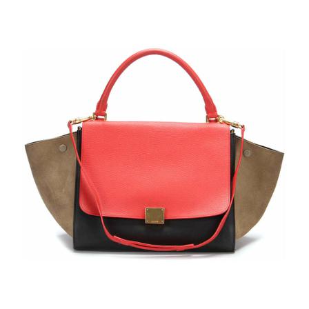 Celine Vintage, Pre-owned Trapeze Handbag Rood, Dames, Maat:ONE Size