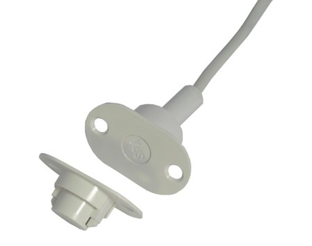 Alarmtech MC 370-S12-10 Högsäkerhetskontakt 22 mm sensor, IP67 10 m kabel, Larm & säkerhet