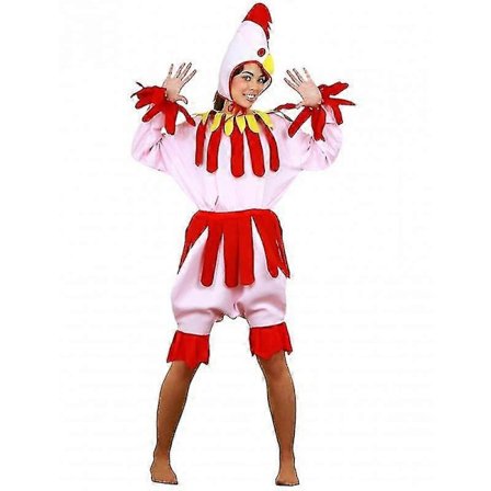 Voksen Kvinner Kylling Høne Kostyme Cosplay Rosa 2025th