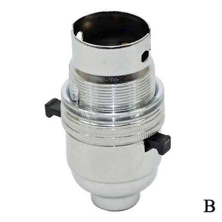 B22 Bajonettfatning Lampeholder Messing