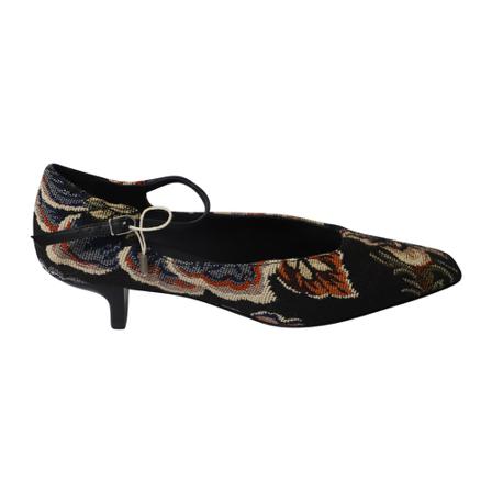 Stella McCartney Pre-owned, Floral Mary Jane Pumps Zwart, Dames, Maat:37 EU