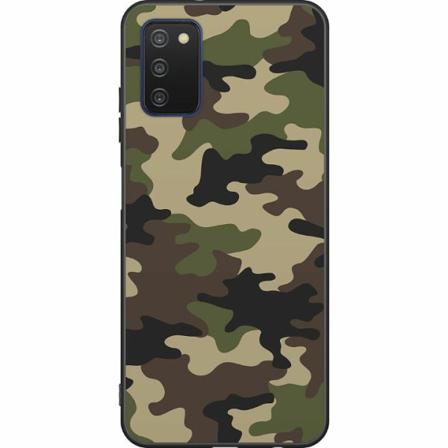 Samsung Galaxy A03s Svart Skal Woodland Camo