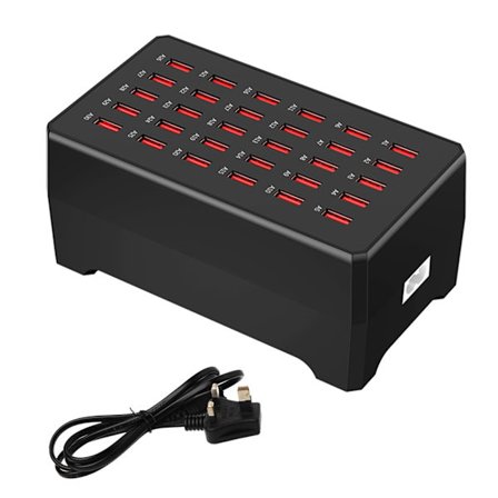 Kannettava USB laturi 150 W useita portteja Latausasema Puhelin laturin sovitinjalusta älykkäillä suojauksilla