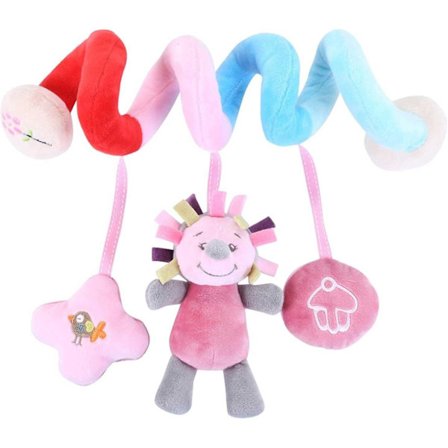 Plushleksaker för Bebis, Bebisvagnsleksaker, Spiralformade Plushleksaker för Vagnsstång, Bebisaktivitetsleksaker, Spjälsängsleksaker för Pojkar eller 