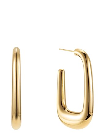 By Jolima | Lou Hoop Earring Steel | ONE SIZE