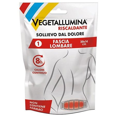 Vegetallumina Fascia Lombare Riscaldante 39x14cm 1 Pezzo