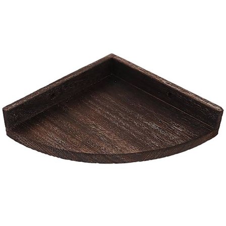 Hjørnevegg Hylle Flytende Hjørne Hylle Rustikk Tre Hylle Vegg Oppbevaring Display Hylle