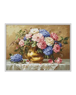 Broderikit Billede Gylden blomstring - Luca-S