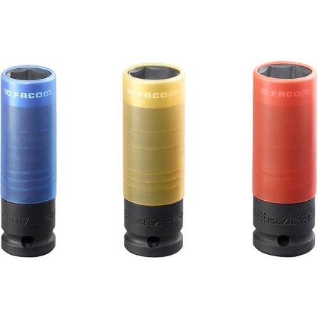 Facom NSI.3L Krafthylssats 1/2", 17/19/21mm, Handverktyg