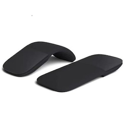 Microsoft Arc Mouse Bluetooth-mus för PC-laptops Kompatibel med Windows Mac Chrome OS (Tunn Lätt Bärbar Taktil) - Svart (W)