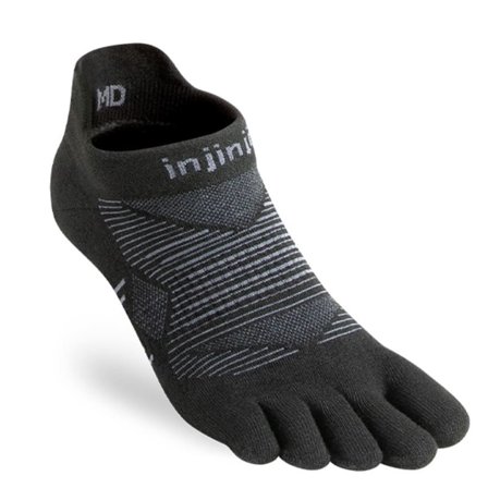 Injinji Run Lightweight No-Show Unisex workout socks Grey 47,5+