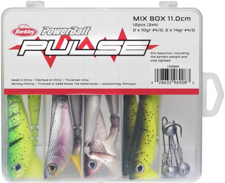 Berkley - Pulse Shad Box 11 cm heittojigit - sis. jigipäät