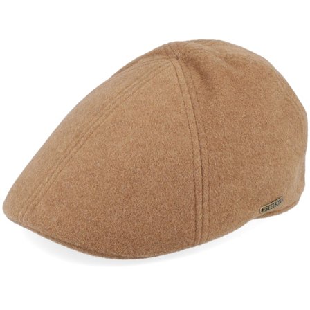 Stetson - Beige flatcap Caps - Texas Wool/Cashmere Camel Flat Cap @ Hatstore