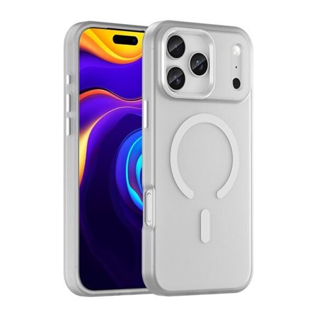 Magnetisk slibemiddel iPhone 17 Pro-etui kompatibelt med MagSafe - mat hvid