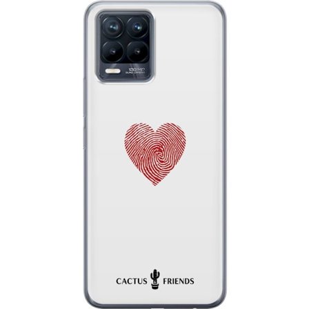Kompatibel Mobilcover til Realme Realme 8 Cactus and Friends - Fingerprint Love