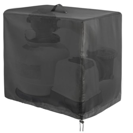 Oxford Beskyttelsescover til Sandfiltercylinder til Swimmingpool, Isolerer Støj fra Swimmingpoolpumpe (55×50×62cm)