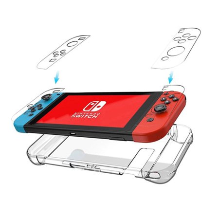 TG Laddningskompatibelt Skyddande Nintendo Switch TPU-Skal Genomskinligt