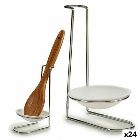 Skeholder - Kinvara Skincare - Sølv - Hvid - Polypropylen - Jern - 10x18x11 cm - 24 enheder pr. pakke