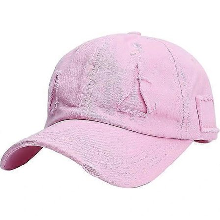 Baseballkasketter til kvinder Cowboyhatte til kvinder Solhatte til kvinder Nyt tryk Solbeskyttelse All-Match Kasket Dame Denim Kasket, Pink