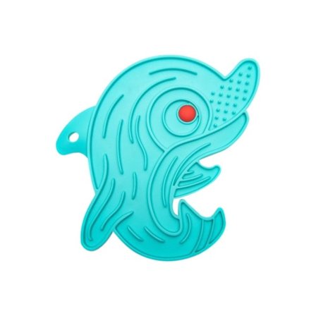 Hundeskåler Katte Dispenseringsmatte BLÅ DELFIN BLÅ DELFIN