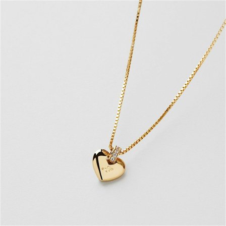 Heart Halskette gravur