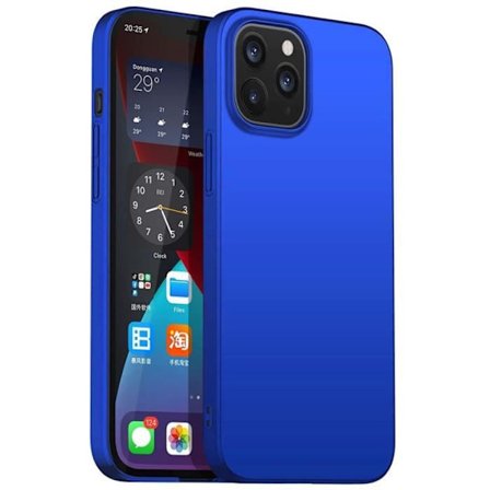 Fodral för iPhone 12 Pro - E.F.CONNECTION - Mjuk silikon - Ultrafin - TPU-skydd - Blå