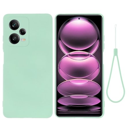 Matt Xiaomi Redmi Note 12 Pro Plus skal av flytande silikon - Grön