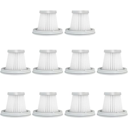 10 stk. Hepa-filter til praktisk bilstøvsuger Mini vaskbart filter reservedel