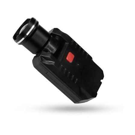 Fastsättbar hattlampa, uppladdningsbar skärmlampa med vridbart huvud, teleskopisk zoom, kepslampa