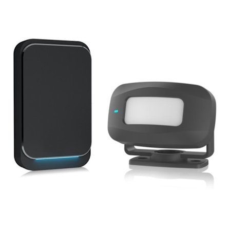 Bevegelsesdetektor med alarm for innganger/Bevegelsessensor for hjem og bedrift, trådløs dørklokke, sikkerhetsalarm, bærbar tilstedeværelsesdetektor