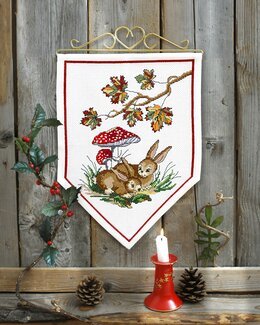 Broderipakke Veggteppe Soppskogen - Svarta Fåret