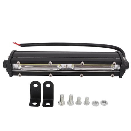 7 tum LED-arbetsljusramp för bil, ultratunn enkelrad, 36 W, hög ljusstyrka för SUV:ar, lastbilar, motorcyklar
