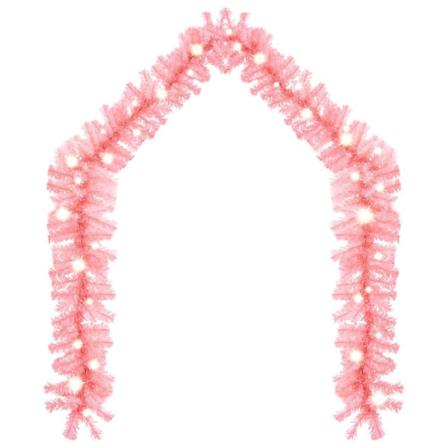 Vidaxl Julgirlang Med Led-lampor 10 M Rosa Rosa