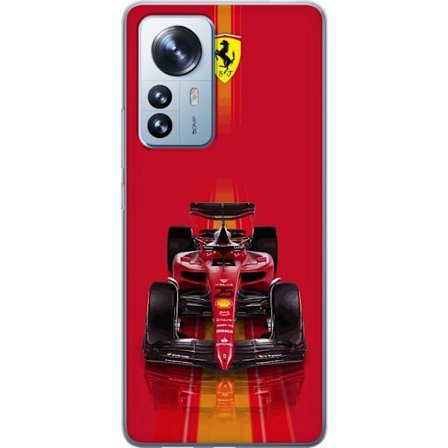 Yhteensopiva Puhelinkuori Xiaomi Xiaomi 12 Pro Ferrari Formula 1 -auto ikonisessa punaisessa muotoilussa urheilullisella tarkkuudella