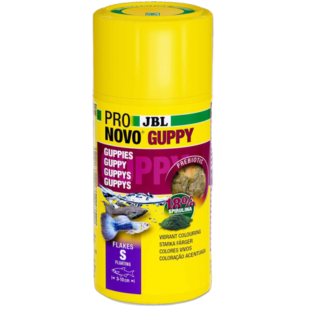 JBL - Pronovo Guppy Flakes S 100 ml - Akvaristikk - Fiskefôr & fiskemat - Flakfôr - ZOO.no
