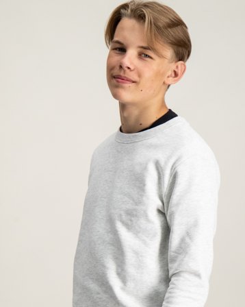 LMTD NLNNIZU LS BRU O-NECK SWEAT Gris Sweats à capuche Garçon - Kids Brand Store