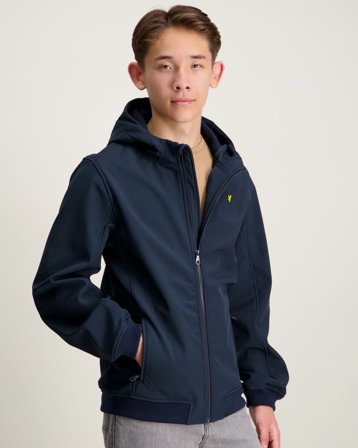 Lyle & Scott SoftShell Hooded Jacket Blau Jacken Jungen - Kids Brand Store