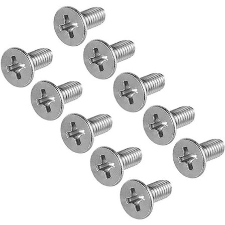 M4x10mm Platta Skruvar, Phillips Korshuvud, 304 Rostfritt