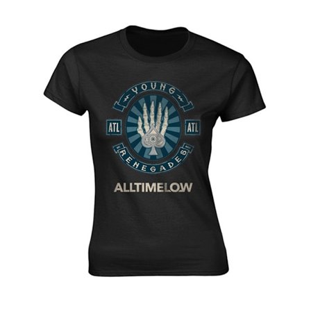 All Time Low Dam/Dam Skele Spade T-shirt S Svart