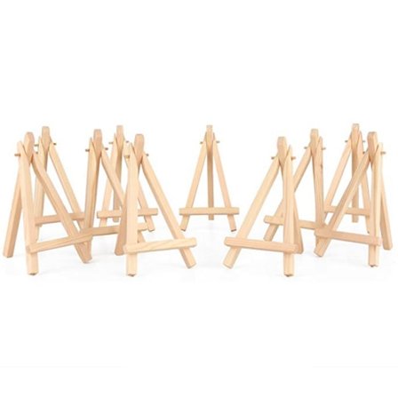 10 stk mini staffeli, tretavle display, foto memoholder, plasskort holder, 9*16CM