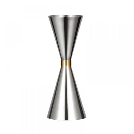 Cocktail Jigger, 45ml/60ml Shot Glas Målkop, Rustfrit Stål Cocktail Jigger Målkop Bar Sæt til Vin Drik Cocktail