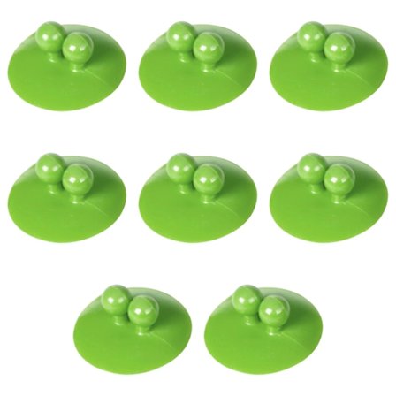 8 stk. Vanntette, flyttbare sugekopper for dusjvegg i PVC, glassdiameter 44 mm